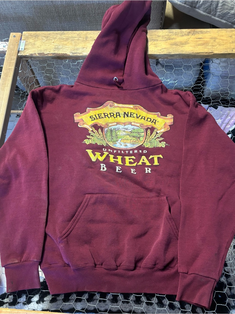 Maroon Wheat Beer Pullover Hoodie
